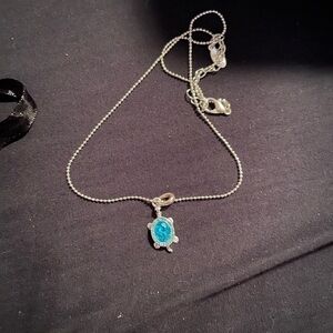blue turtle necklace